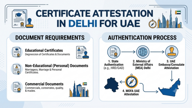 certificate attestation in delhi for uae